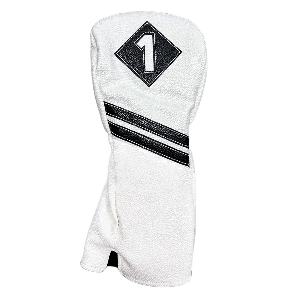 Golf Craft Vintage Driver Headcover - White/Black