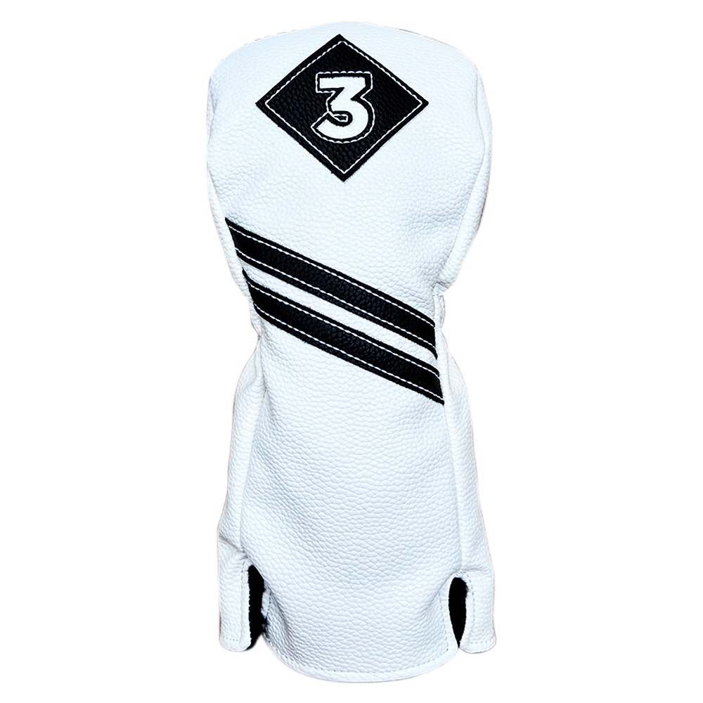 Golf Craft Vintage Fairway Headcover - White/Black