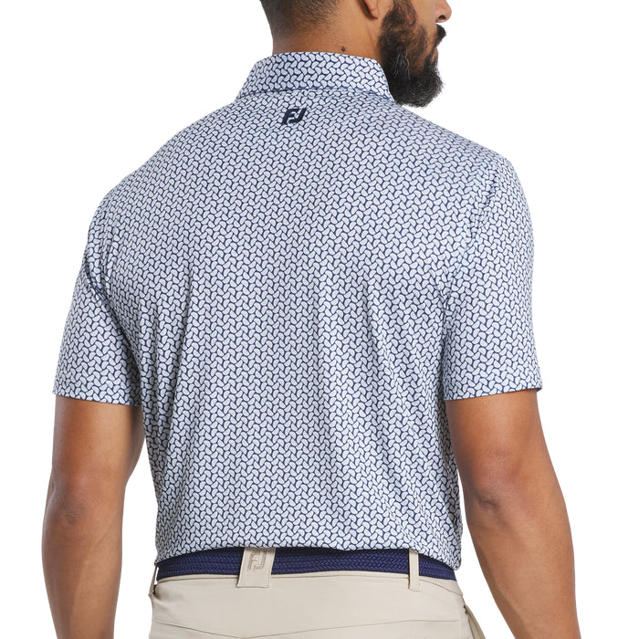 FootJoy Citrus Print Polo - White/Navy